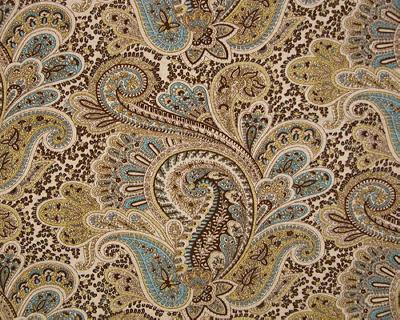 Premier Prints Paisley Chocolate Linen